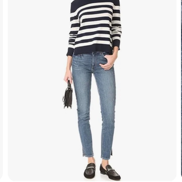 PAIGE Women's Hoxton Ankle Peg Skinny Jeans with Side Slits Beachwood Size 28 - Picture 10 of 13